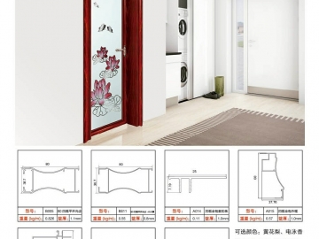 凹弧雙包套平開(kāi)門系列-湖南斷橋門窗